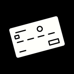 Poster - Unique Credit Card Vector Glyph Icon