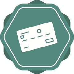 Poster - Unique Credit Card Vector Glyph Icon