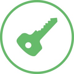 Sticker - Unique Key Vector Glyph Icon