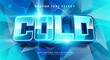 © Niestart Creation - Cold 3d editable text effect with modern blue color.