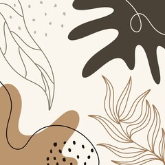 Naklejka na meble Modern abstract background with geometric shapes. minimalist poster