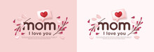  Mothers Day Poster Banner Background Layout With Badges And Flower
