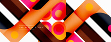 Colorful Dynamic Stripe Composition. Lines Geometric Creative Abstract Background For Wallpaper, Banner Or Landing