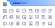 © spiral media - Simple set of outline icons about books.