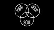 © Herman - Body Mind Soul Balance Hand Drawing on Black Background