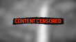Content Censored Sticker With Blurred Video