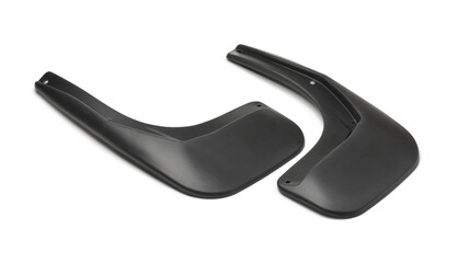 Two new black car mudguard