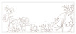 © MarijaBazarova - Botanical illustration. Aconitum line art