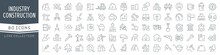 Industry And Construction Line Icons Collection. Big UI Icon Set In A Flat Design. Thin Outline Icons Pack. Vector Illustration EPS10