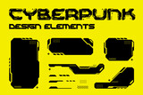 Fototapeta  - Cyberpunk style Vector Design Elements HUD UI pack.