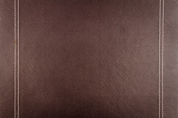 Close up of brown table mat made from leather