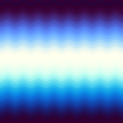 Aufkleber - Blue waves pattern and hand draw in marine style.
