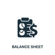 Balance Sheet icon. Monochrome simple Accounting icon for templates, web design and infographics