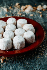 Wall Mural - a plate with spanish mantecados nevados