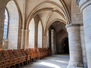 Wall Mural - The crypt of Canterbury Cathedral in Kent England UK, which was founded in AD602 and is a popular tourist holiday travel destination and landmark attraction, stock photo image