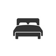 © Vladyslav Tykhonov - Double bed icon isolated on white background. Vector EPS 10