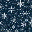 © vanillasky30 - christmas seamless pattern with snowflakes design
