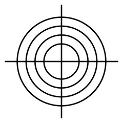 Wall Mural - perfect icon of crosshair