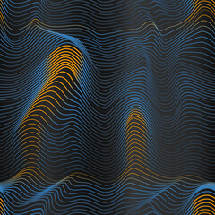Tech wave seamless texture.