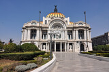 Fototapeta  - Mexico.The Palacio de Bellas Artes (Palace of Fine Arts) is a prominent cultural center in Mexico City.