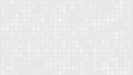 Poster - Abstract Hexagon Geometric Surface Loop. Clean minimal hexagonal grid pattern, random waving motion background canvas in pure wall architectural white