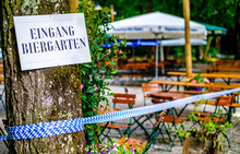 Typical Bavarian Beergarden Sign - Translation: Beergarden