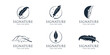 © ulhaq_std - quill feather pen signature logo design inspiration. feather logo, classic quill, pen writer, minimalist logo.