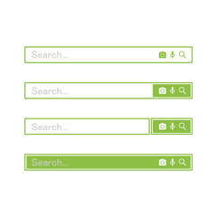 Wall Mural - search bar design element. search bar for website and user interface, mobile apps. vector illustrati