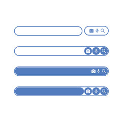 Wall Mural - search bar design element. search bar for website and user interface, mobile apps. vector illustrati
