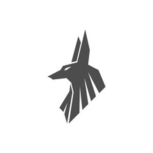 Anubis Icon Logo Design Illustration Template
