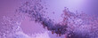 © RocknRoller Studios - Purple Wallpaper with Contemporary, Suspended Bubbles. Medical or Cutting Edge Technology concept.