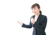 © maroke - Business Woman having interview or presentation