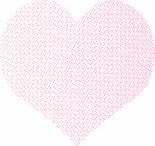 ハート　ファンシー　フレーム　背景　80年代　おしゃれ　かわいい　水玉　シンプル　飾り　イラスト　ピンク