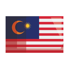 Sticker - malaysia flag emblem