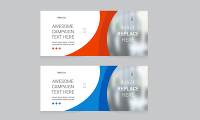 Wall Mural - Corporate Banner Layout Template Design