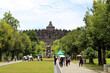 Borobudur from far away, open during pandemic.