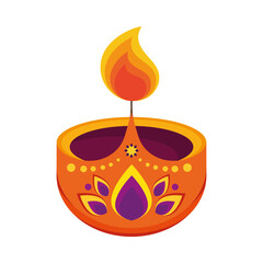 Sticker - india culture candle