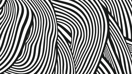 wavy doodle vector illustration background