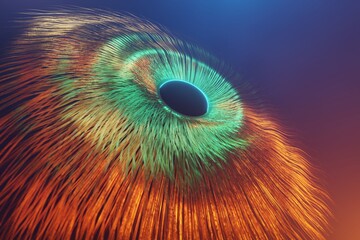 Poster - Abstract eye background. Centric motion of star trails. Starburst dynamic lines or rays. 3d rendering illustration. Background pattern for design