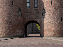 Church 'Bovenkerk' And City Gate In Historical City Kampen In The Netherlands. Aerial