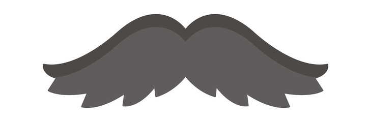 Wall Mural - Photo Booth Prop mustache. Vector illustration