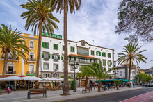 View Of Ornate And Colourful Architecture In Plaza De Cairasco, Las Palmas, Gran Canaria, Canary Islands
