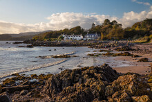 Beach And Rocky Coastline On The Solway Firth, Rockcliffe, Dalbeattie, Dumfries And Galloway, Scotland