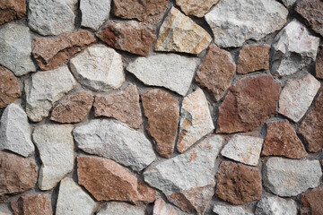 Canvas Print - Part of a stone wall for background or texture