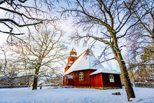 Red Church In Jorn, Sweden