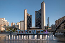 Nathan Phillips Square And Toronto City Hall, Toronto, Ontario