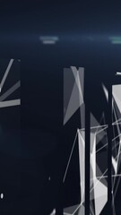 Wall Mural - animation of connections over computer circuit board
