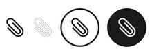 Attachment Icon . Web Icon Set .vector Illustration