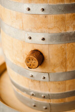 Wooden Whisky Barrel.