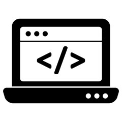 An icon design of web coding